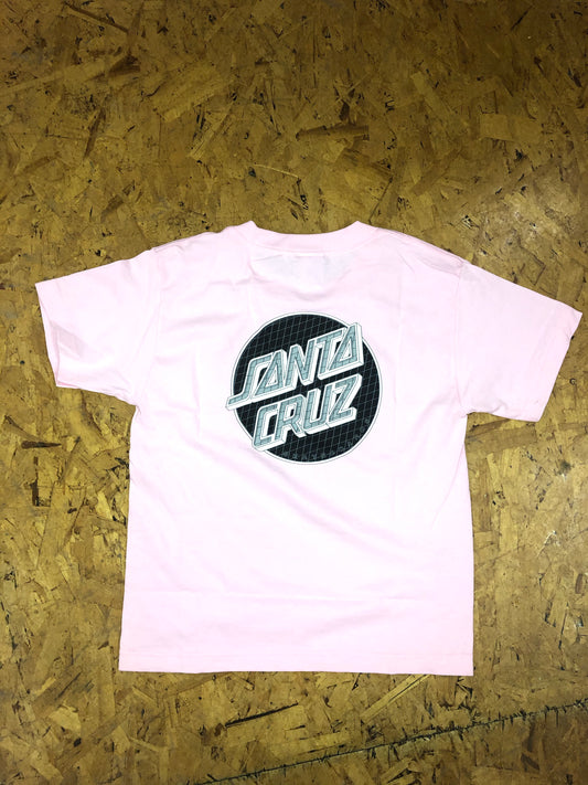 SANTA CRUZ DOT REGULAR TEE PINK YOUTH