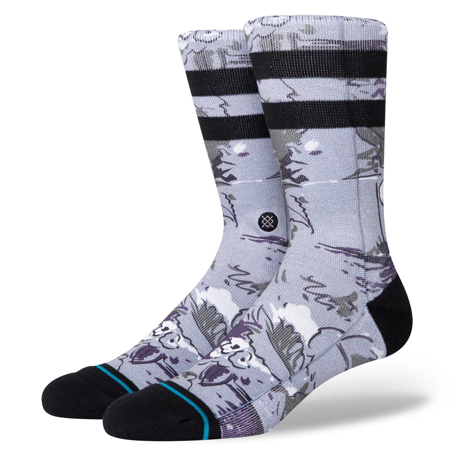 STANCE CHAUSSETTES FLORENCE FLORAL GRIS CHINÉ L