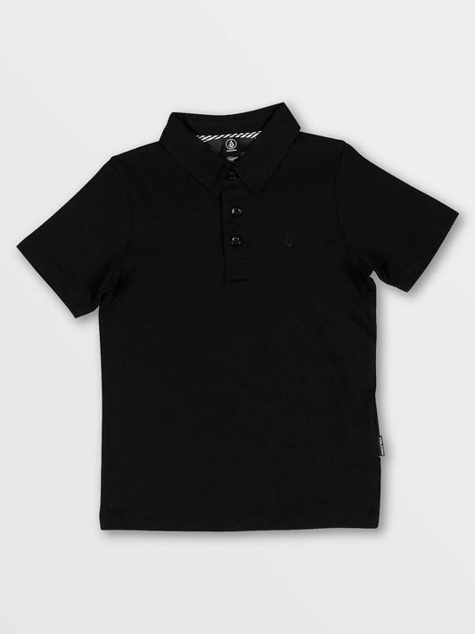 VOLCOM WOWZER POLO NOIR JEUNESSE