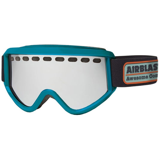 AIRBLASTER PILL AIR GOGGLE GLOSS SPRUCE TEAL WITH RED AIR RADIUM LENS