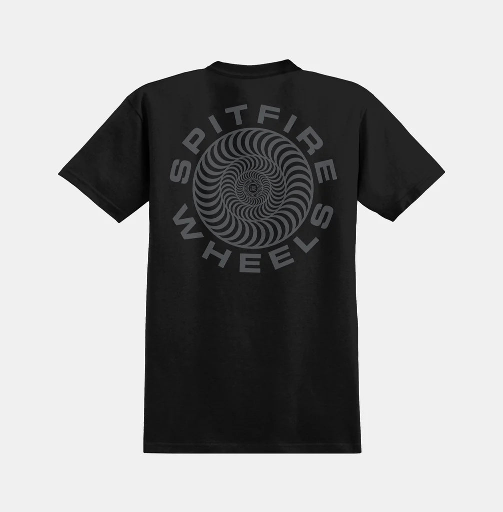 TEE SPITFIRE CLASSIC 87 SWIRL SS NOIR GRIS