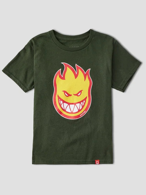 SPITFIRE BIGHEAD FILL YOUTH SS TEE FORÊT VERT OR ROUGE