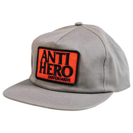 ANTI HERO RESERVE PATCH SNAPBACK CHARCOAL RED