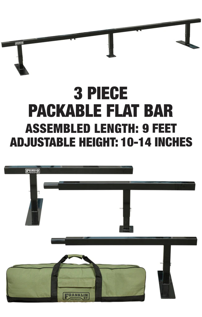 FRANKLIN OBSTACLES PACKABLE FLAT BAR 3 PIECE 9 FT