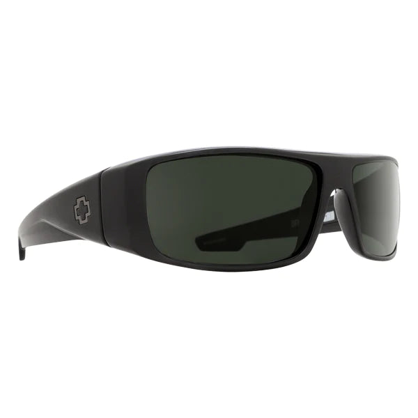 SPY LOGAN SUNGLASSES SOFT MATTE BLACK GRAY GREEN