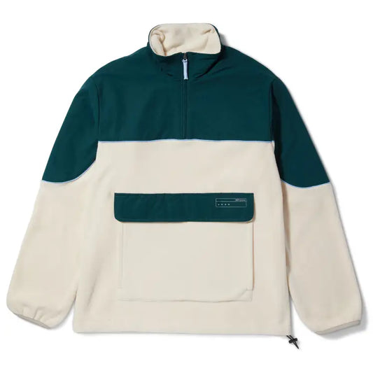 HUF CONTINENT 1/4 ZIP POLAR FLEECE NATURAL