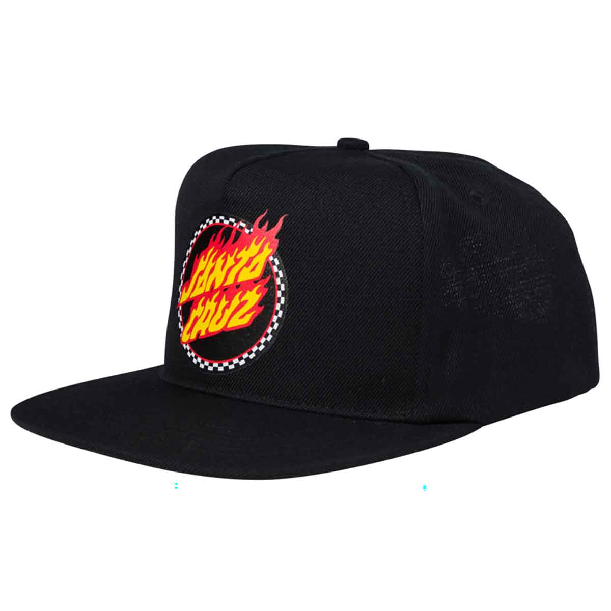 SANTA CRUZ CHECK RINGED FLAMED DOT SNAPBACK