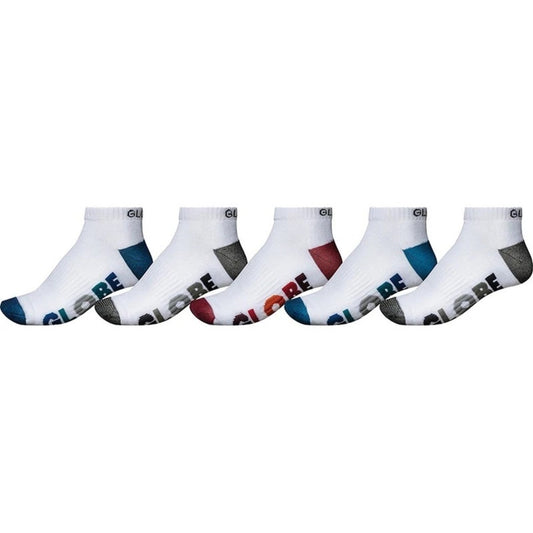 CHAUSSETTES GLOBE MULTI RAYURES BLANCHES