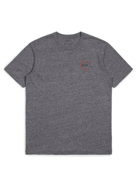 BRIXTON GATE IV TEE HEATHER GREY