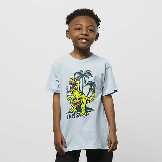 VANS LITTLE KIDS CABZON REX T-SHIRT CACHEMIRE BLEU