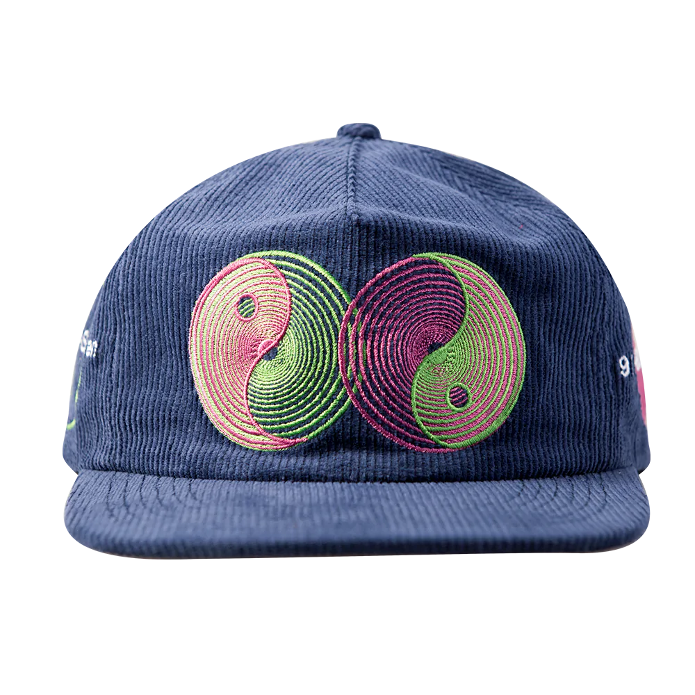 917 YING AND YANG HAT MIDNIGHT BLUE
