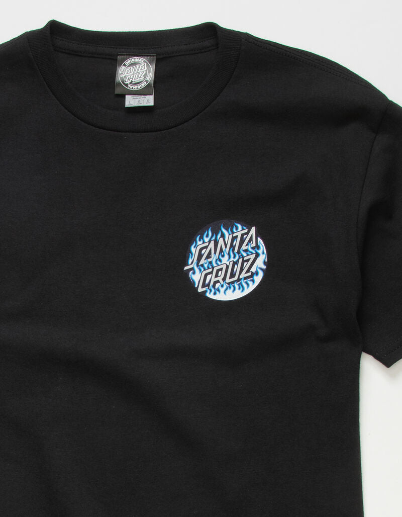 SANTA CRUZ BLAZE DOT TEE BLACK