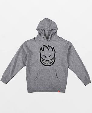 SWEAT À CAPUCHE SPITFIRE BIGHEAD GRIS CHINÉ