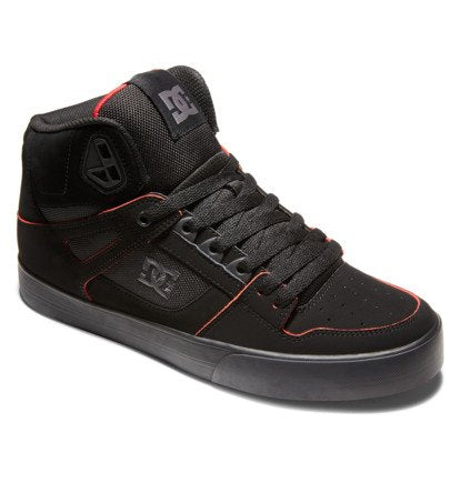 DCS PURE HIGH-TOP WC BLACK RED WHITE