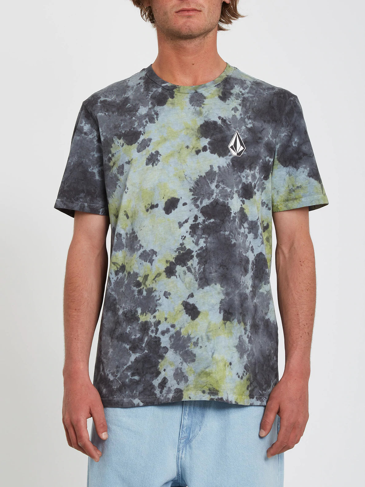 VOLCOM ICONIC LIME TIE DYE SS MENS TEE