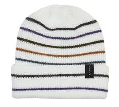 AUTUMN SELECT BEANIE MULTI STRIPE BLANC OS