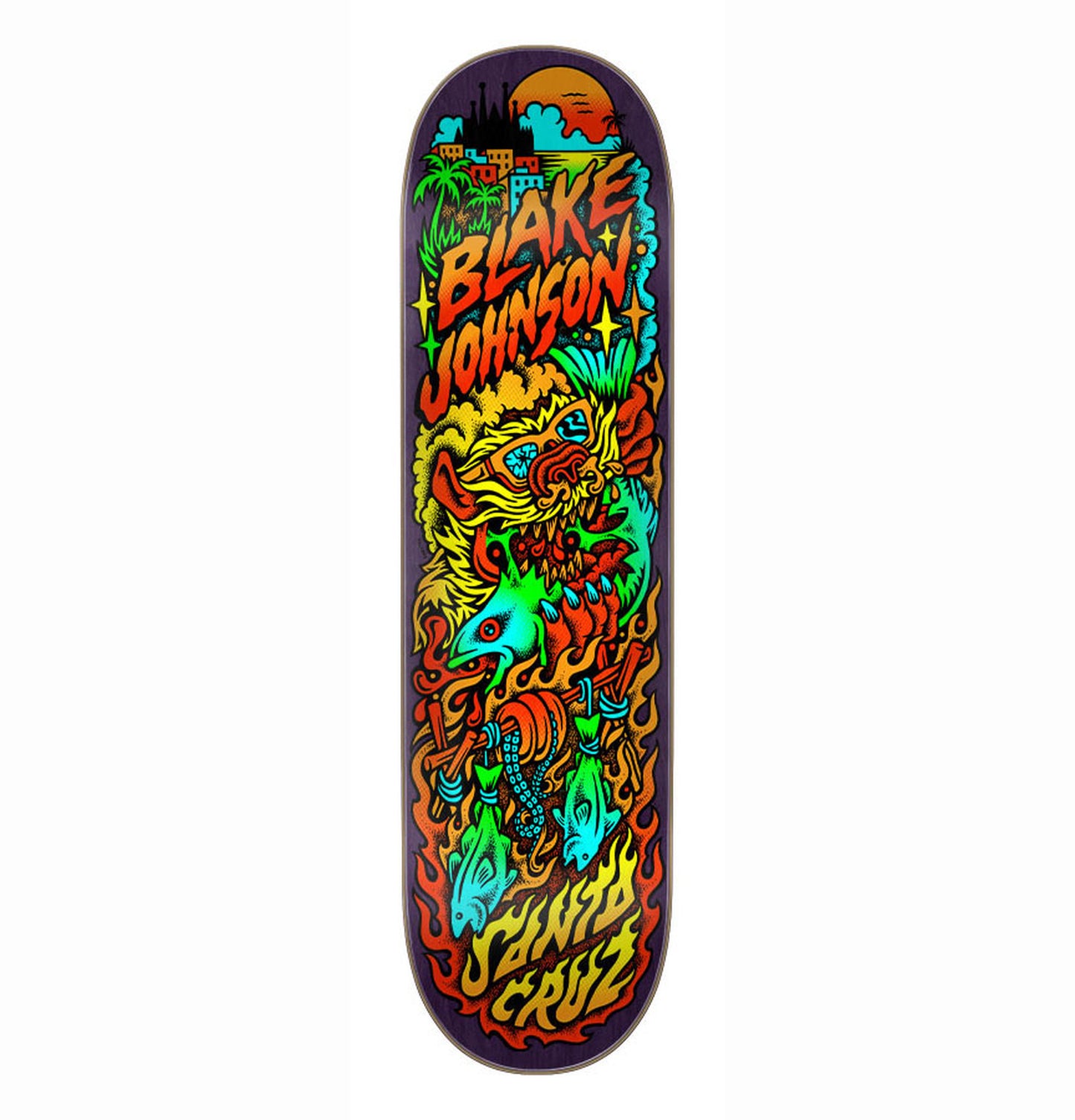 SANTA CRUZ JOHNSON BEACH WOLF TWO DECK 8.375”