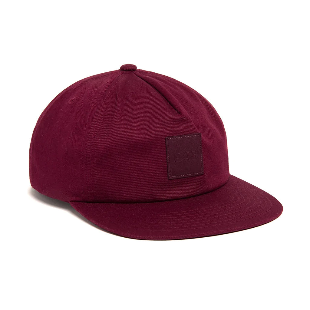 HUF UNSTRUCTURED BOX SNAPBACK WINE