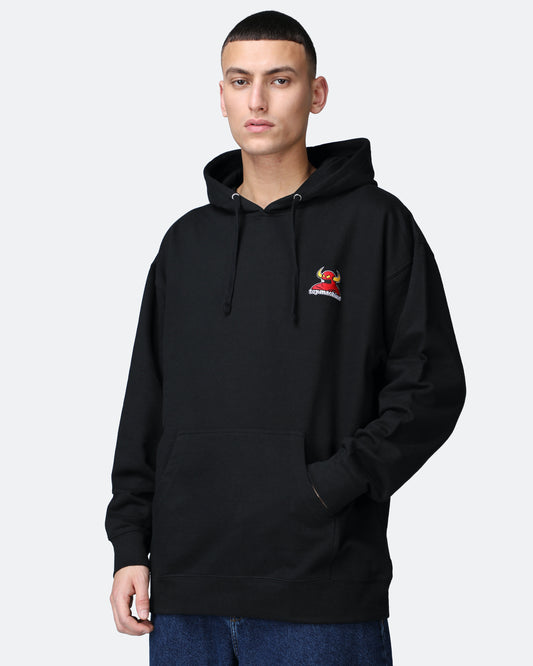 TOY MACHINE MONSTER EMBROIDERED HOODIE BLACK