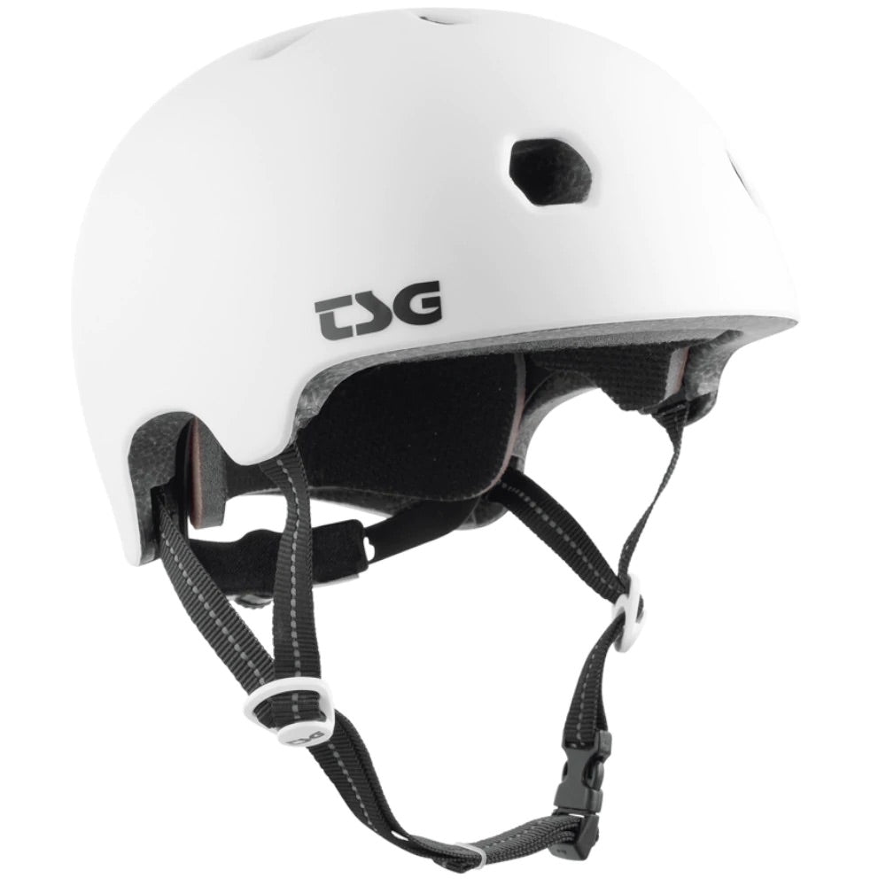 CASQUE TSG META COULEUR SOLIDE BLANC SATINÉ