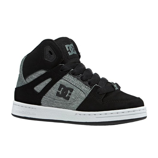 DC PURE HIGH-TOP BLACK/CHARCOAL