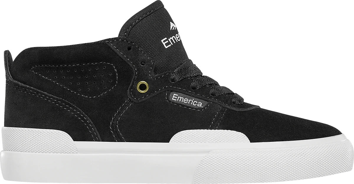 EMERICA PILLAR YOUTH SHOE BLACK/WHITE/GOLD