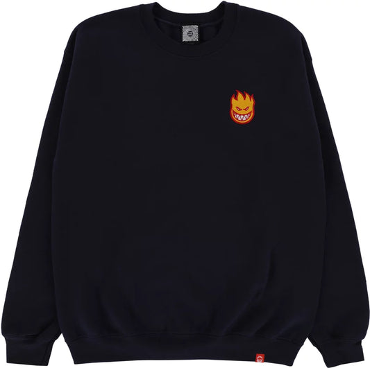 SPITFIRE LIL BIGHEAD FILL PULL CREWNECK AVEC BRODERIE MARINE/OR/ROUGE