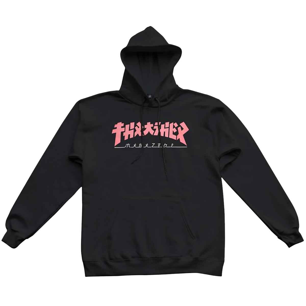 THRASHER FEMME GODZILLA SWEAT À CAPUCHE NOIR/ROSE