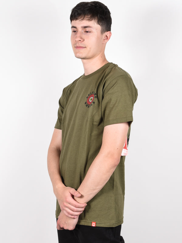 SPITFIRE OG CLASSIC FILL SS TEE MILITARY GREEN