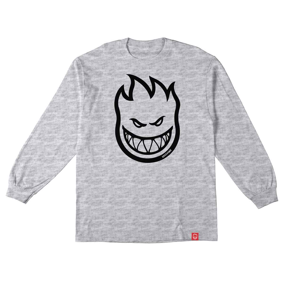 TEE SPITFIRE BIGHEAD LS CENDRE NOIR