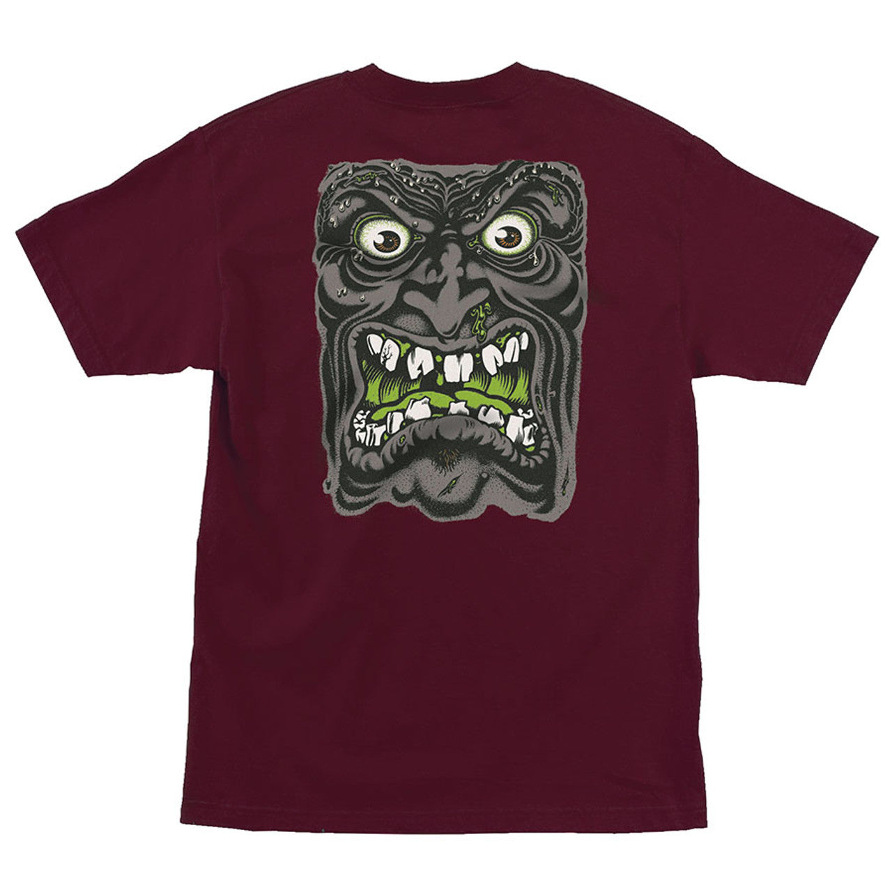 SANTA CRUZ ROSKOPP FACE T SHIRT BURGUNDY