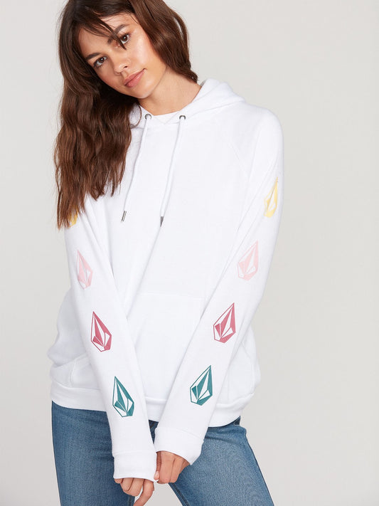 VOLCOM DEADLY STONES HOODIE WHITE