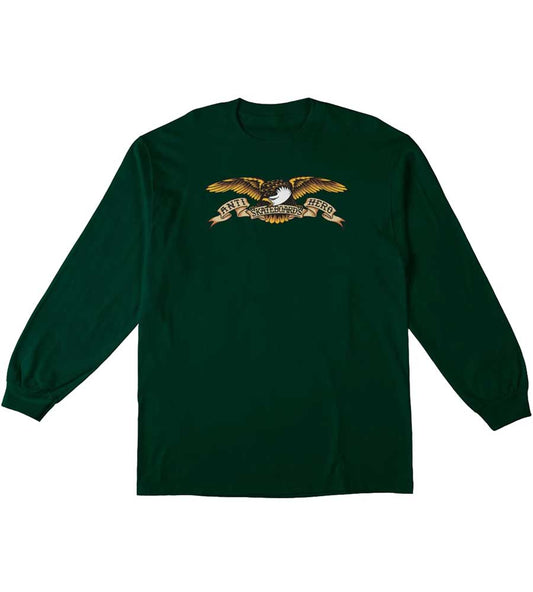 ANTI HERO EAGLE LS TEE FOREST GREEN