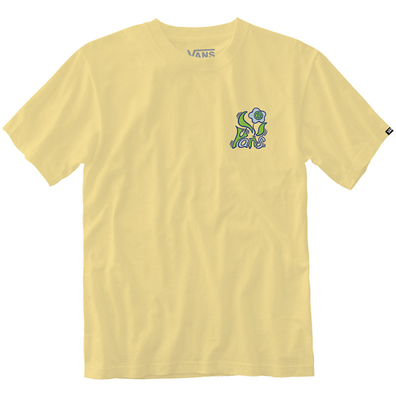 VANS PEACE FLOWER T-SHIRT PALE BANANA