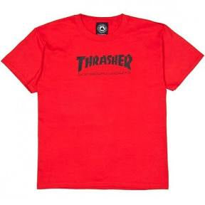 THRASHER JEUNES SKATE MAG TEE ROUGE