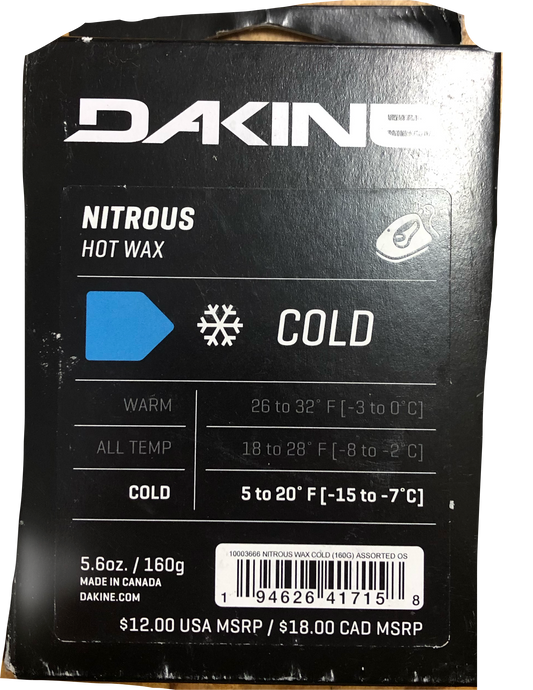 DAKINE NITROUS HOT WAX COLD (-15 to -7)