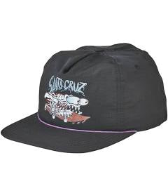 SANTA CRUZ DECODER SLASHER HAT BLACK OS