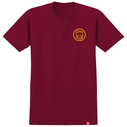 SPITFIRE CLASSIC SWIRL YOUTH SS TEE CARDINAL RED GOLD