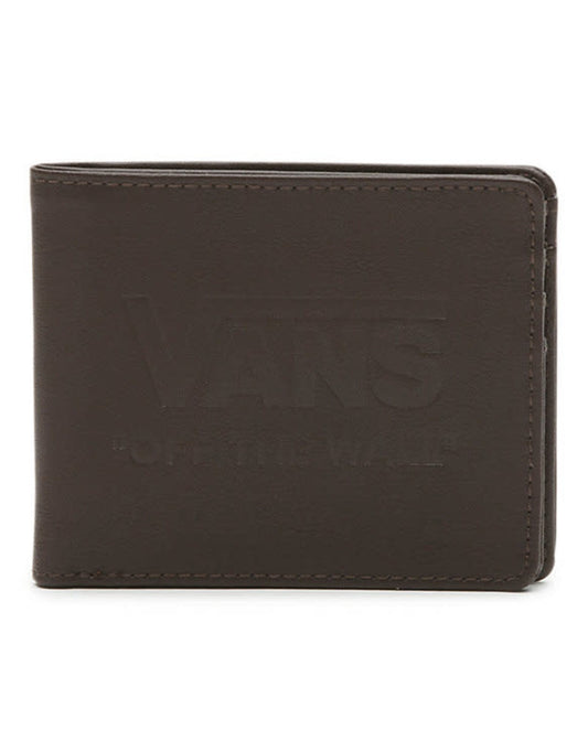 PORTEFEUILLE VANS LOGO MARRON FONCÉ