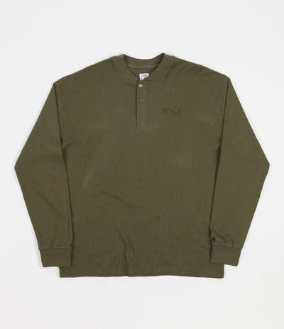 POLAR RIB HENLEY LONGSLEEVE UNIFORM GREEN