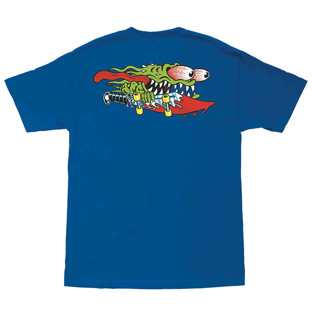 SANTA CRUZ T SHIRT MEEK SLASHER ROYAL BLUE