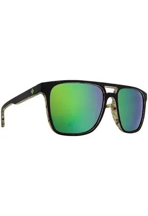 SPY CZAR SUNGLASSES BLACK CUSHWALL HAPPY BRONZE W GREEN