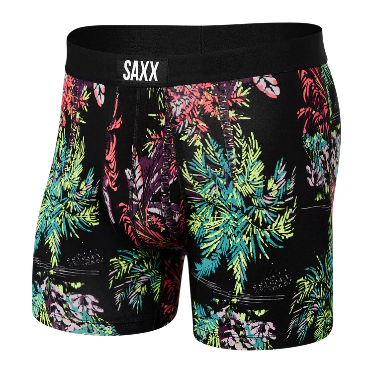 SAXX VIBE BOXER BRIEF MIDNIGHT TROPICS