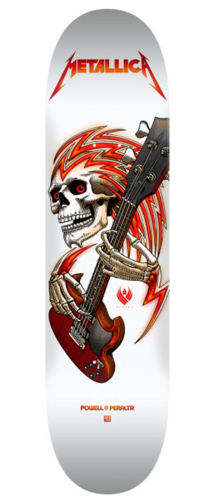 POWELL PERALTA METALLICA COLAB PONT DE VOL 8.75 BLANC