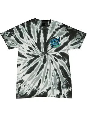 SANTA CRUZ WAVE DOT YOUTH TEE TWIST BLACK