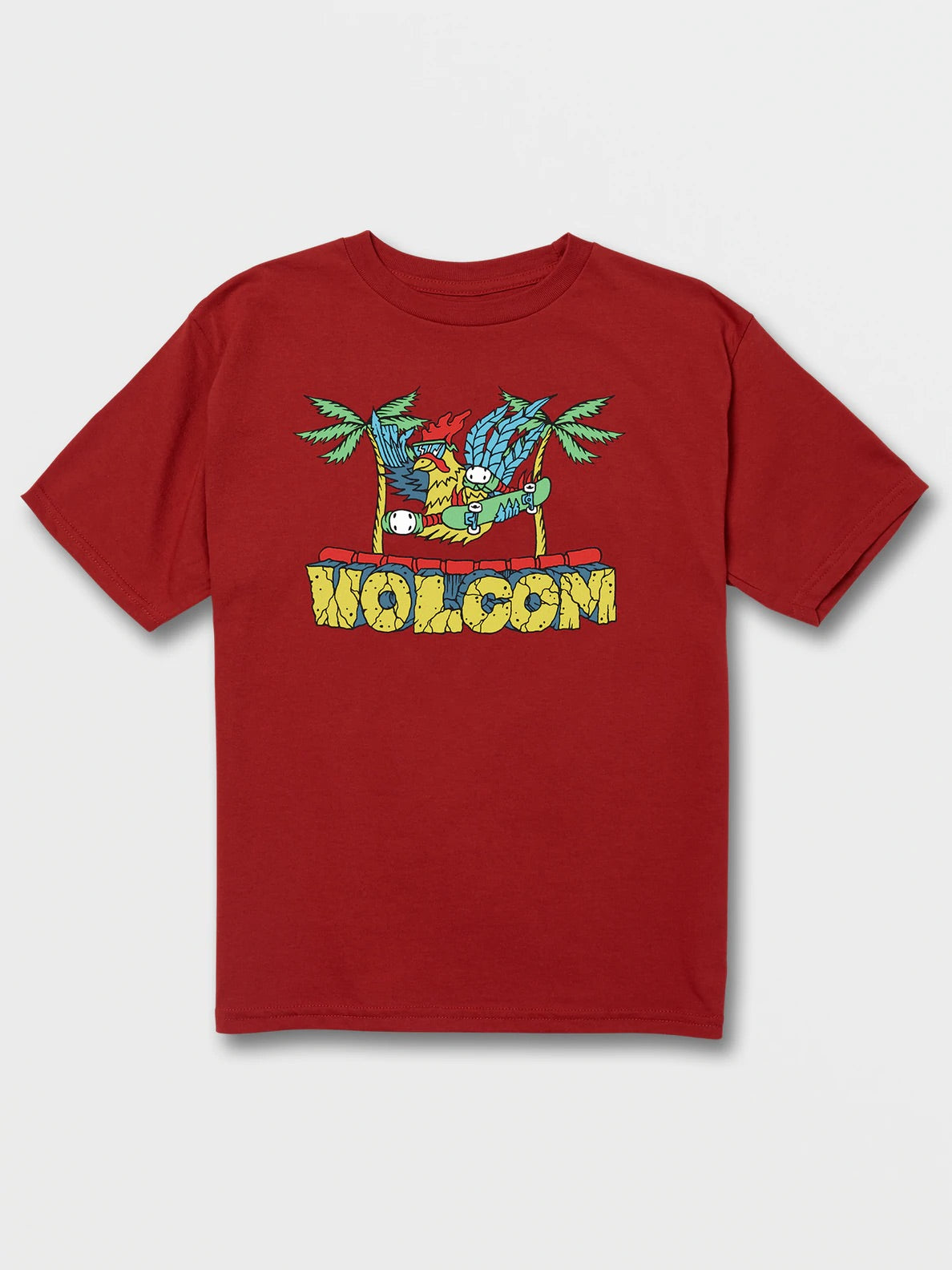 VOLCOM KAHLAHOO SS TEE RIBBON ROUGE