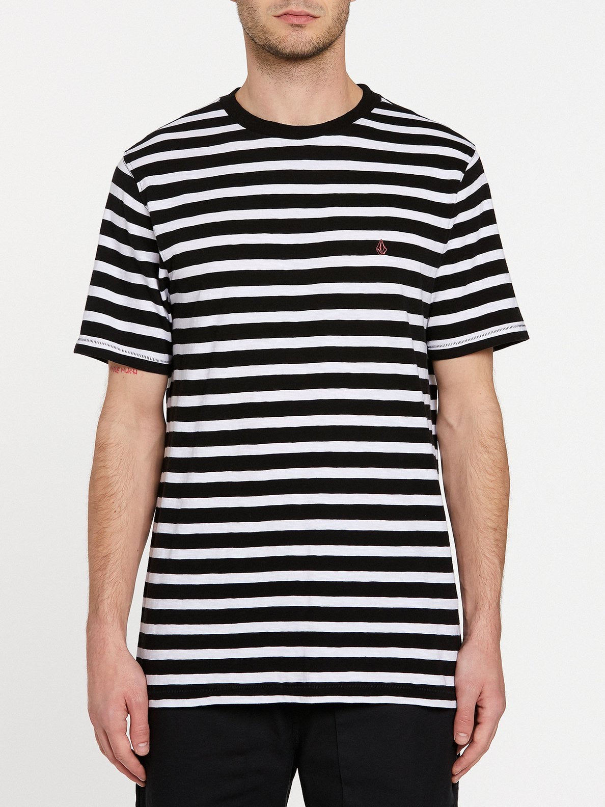 VOLCOM JEUNESSE WATERS STRIPE CREW T-SHIRT