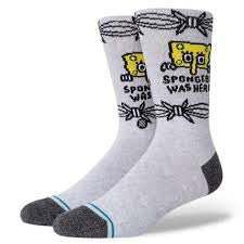 STANCE CHAUSSETTES BOB WAS HERE GRIS