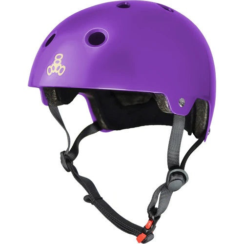 TRIPLE EIGHT SWEAT SAVER HELMET PURPLE GLOSSY