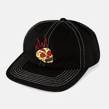 BAKER SKULL FIRE SNAPBACK NOIR OS